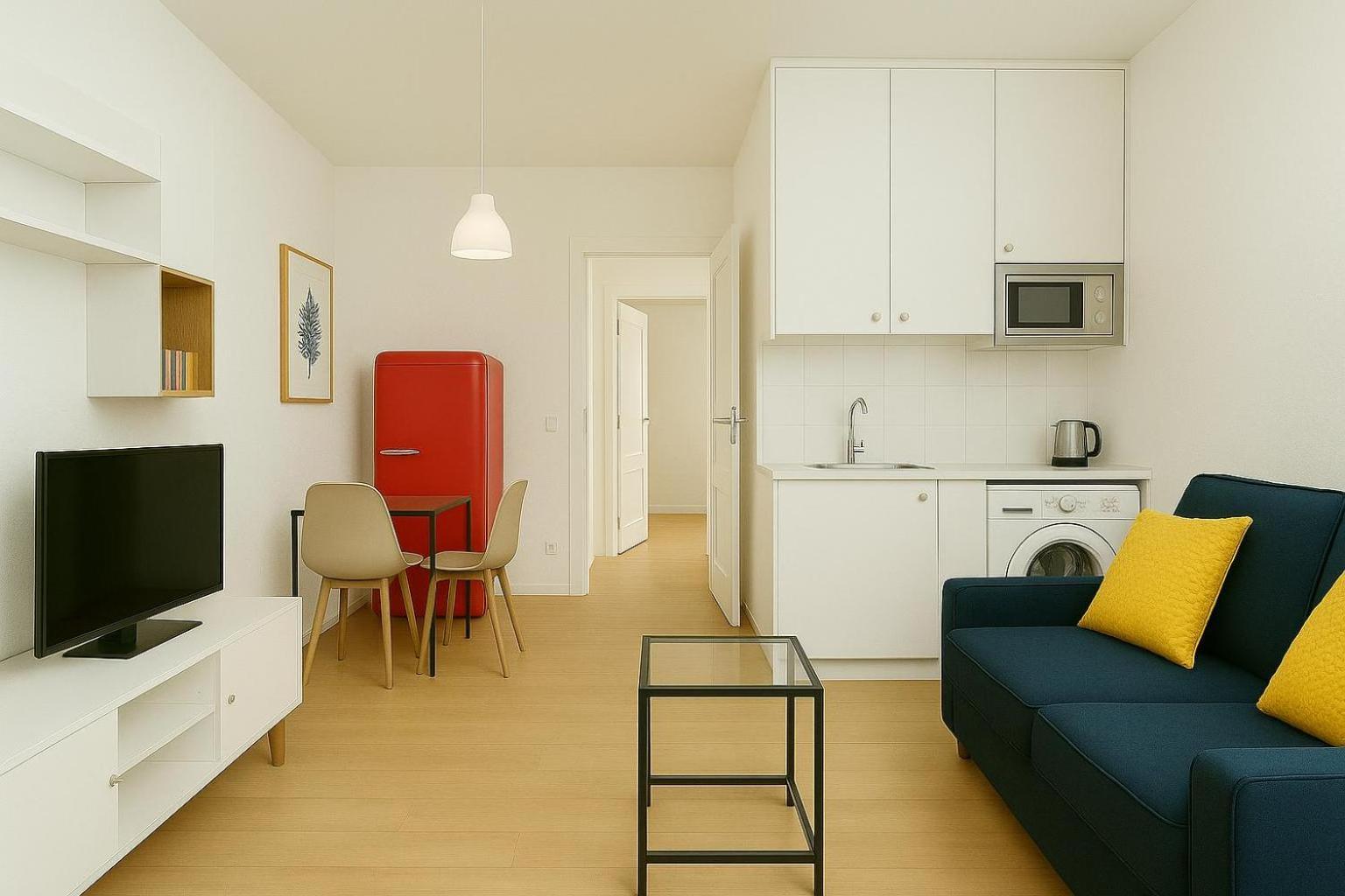 Comodo Y Tranquilo A 2 Minutos Del Metro Apartamento Madri